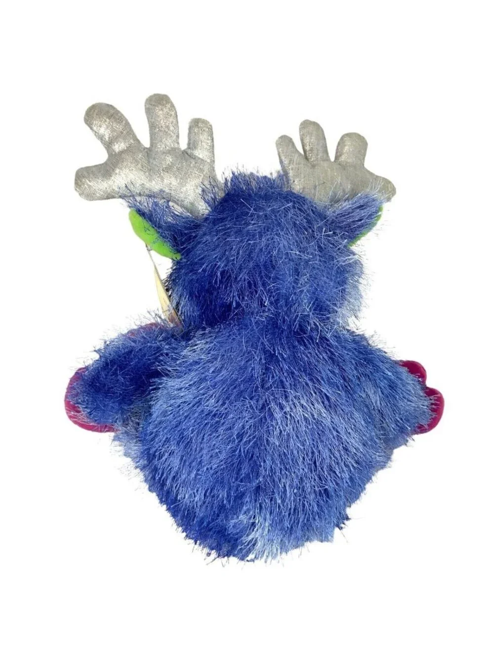 Aurora Frostbite Reindeer Plush 10 inch Blue Pink Silver Antlers Soft Toy
